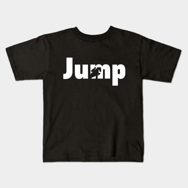 Jumping Stars Kids T-Shirt by Horse Holic